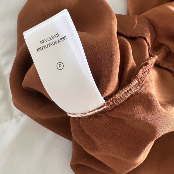 A.L.C. Rich Brown Ruched Blouse - Picture 8 of 8